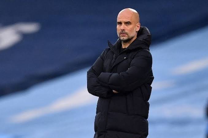 Pelatih Manchester City, Pep Guardiola. 